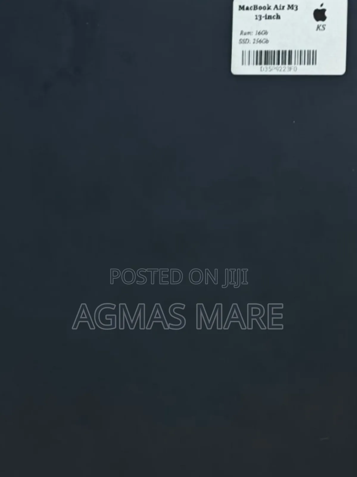 New Laptop Apple MacBook Air 2024 M3 13-Inch 8GB Apple M3 SSD 256GB