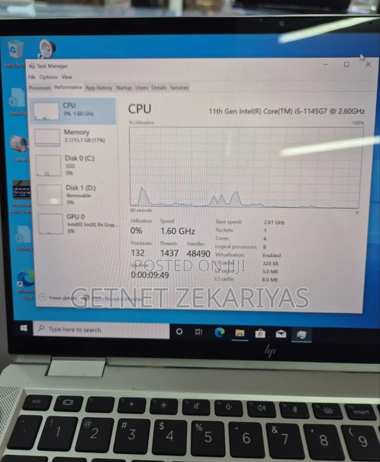 New Laptop HP EliteBook X360 1030 G8 16GB Intel Core I5 SSD 512GB