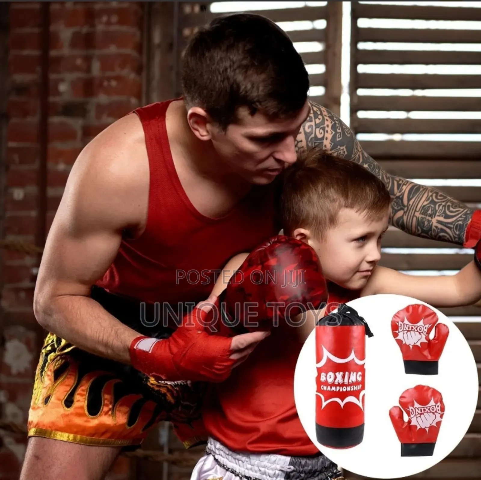 Kids’ Boxing Kit – 60cm Hanging Punching Bag Set