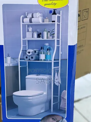 Over Toilet Wc Rack ትልቁ Size ሙሉ በሙሉ ብረት