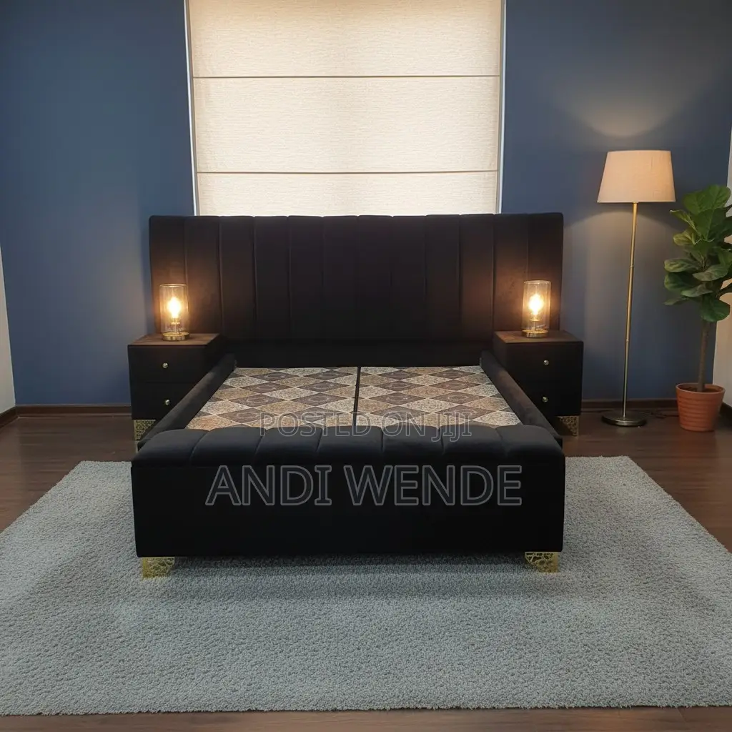 አዲስ ዘመናዊ እና ውብ የሆነ 1.50ሜ አልጋ ሽያጭ! Stylish 1.50m Bed for Sale –!