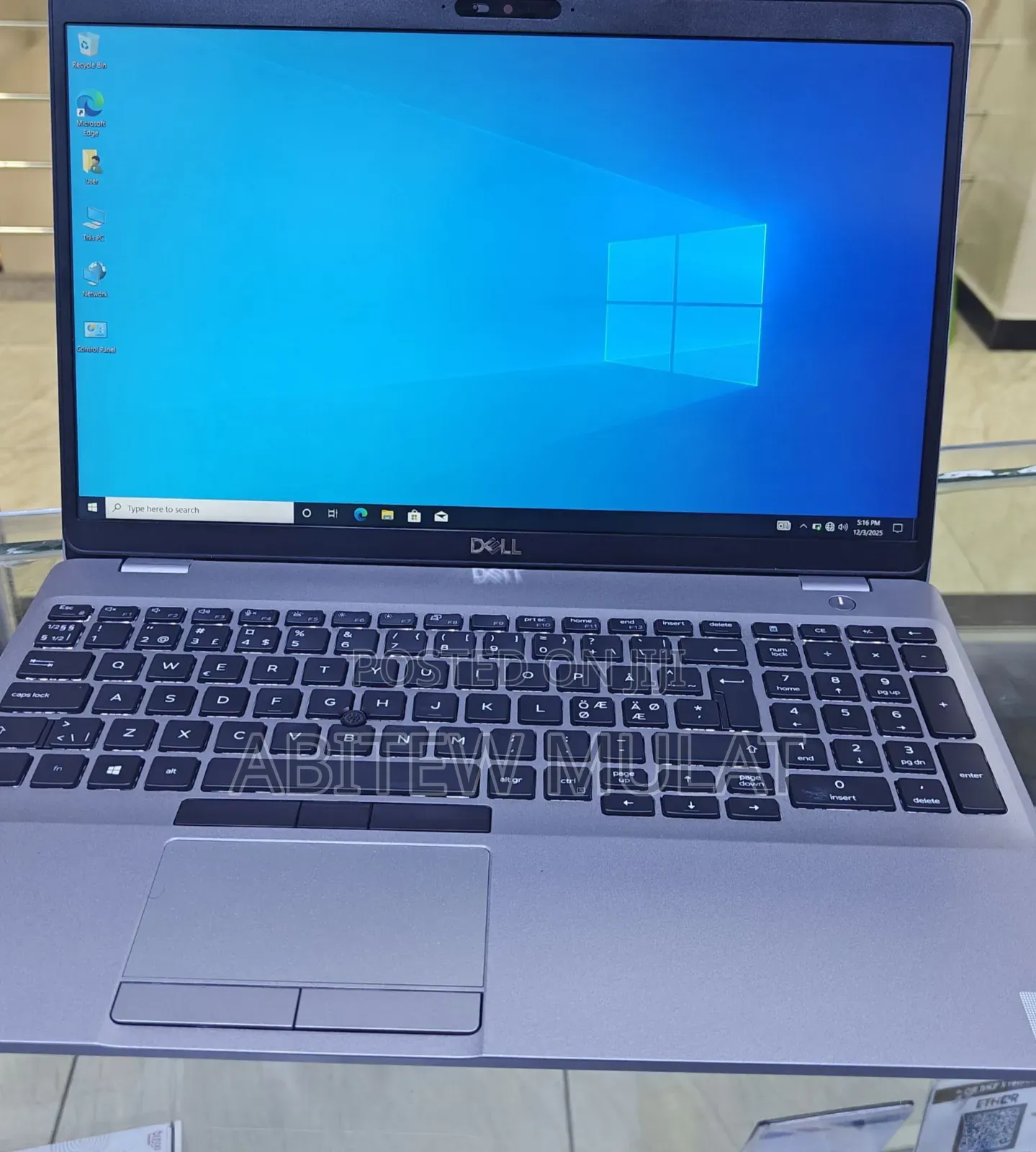 New Laptop Dell Latitude 5510 8GB Intel Core I5 SSD 256GB