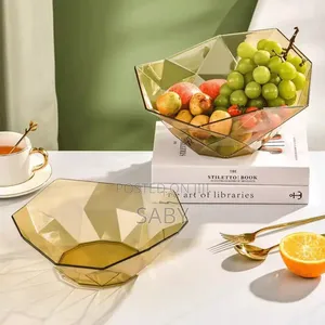 Geometric Clear Fruit Bowel