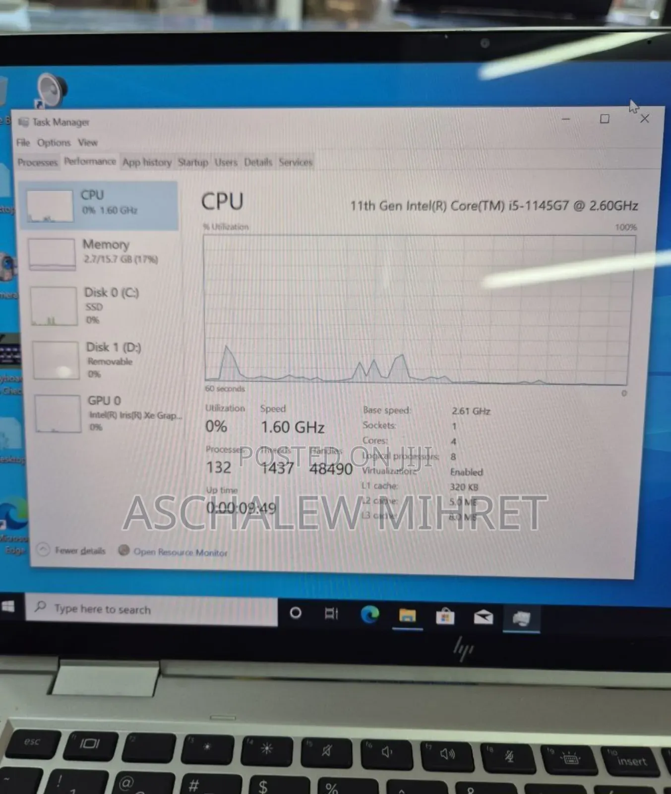 New Laptop HP EliteBook X360 1030 G8 16GB Intel Core I5 SSD 512GB