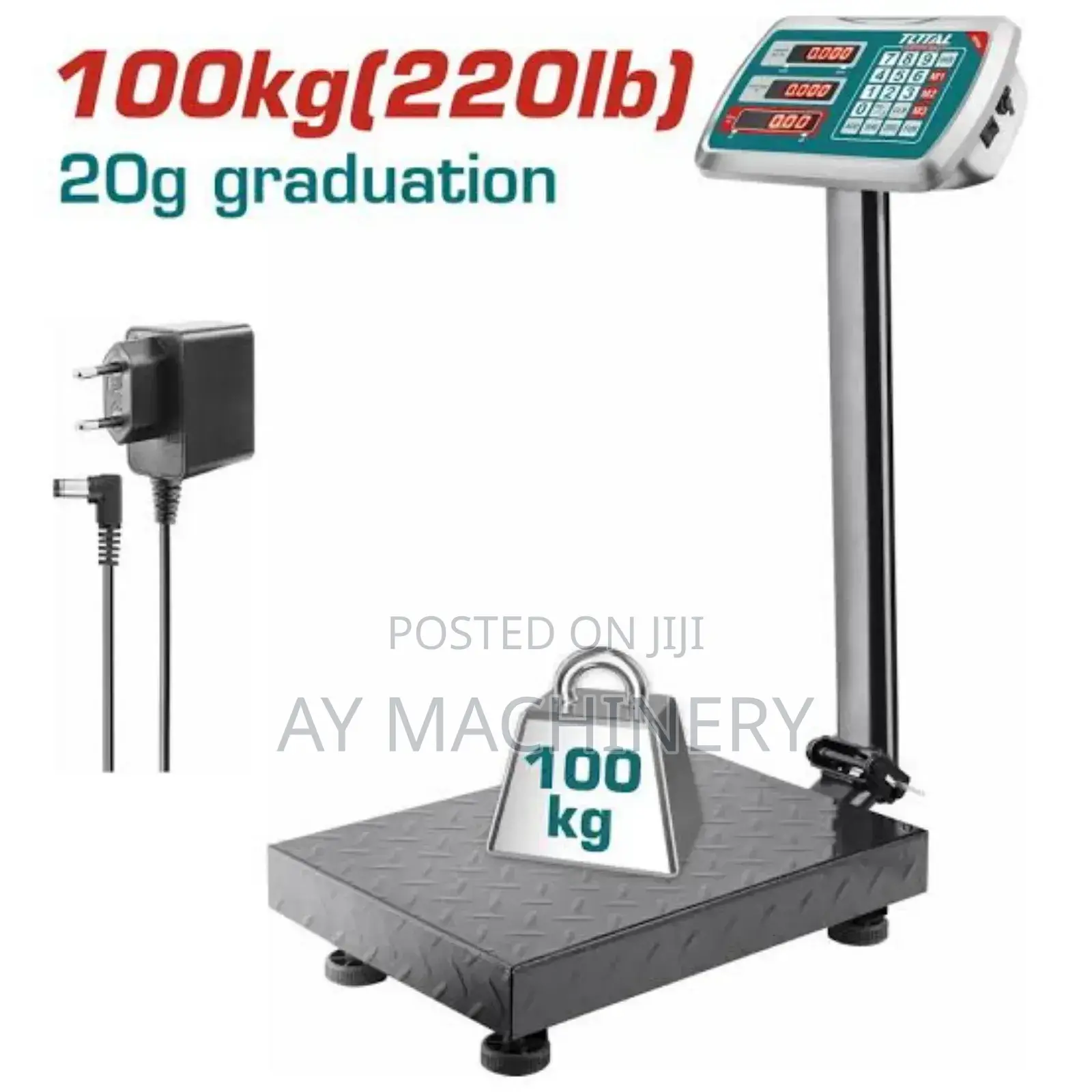Total Digital Scale 100kg ቶታል 100ኪሎ ሚዛን