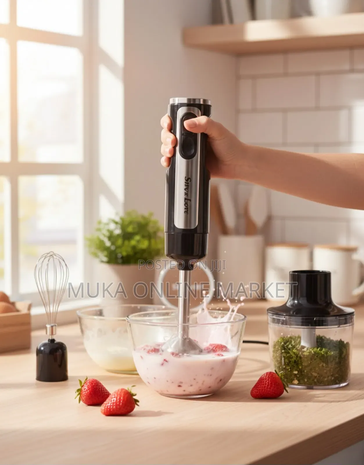 Silver Love 5 in 1 Hand Blender