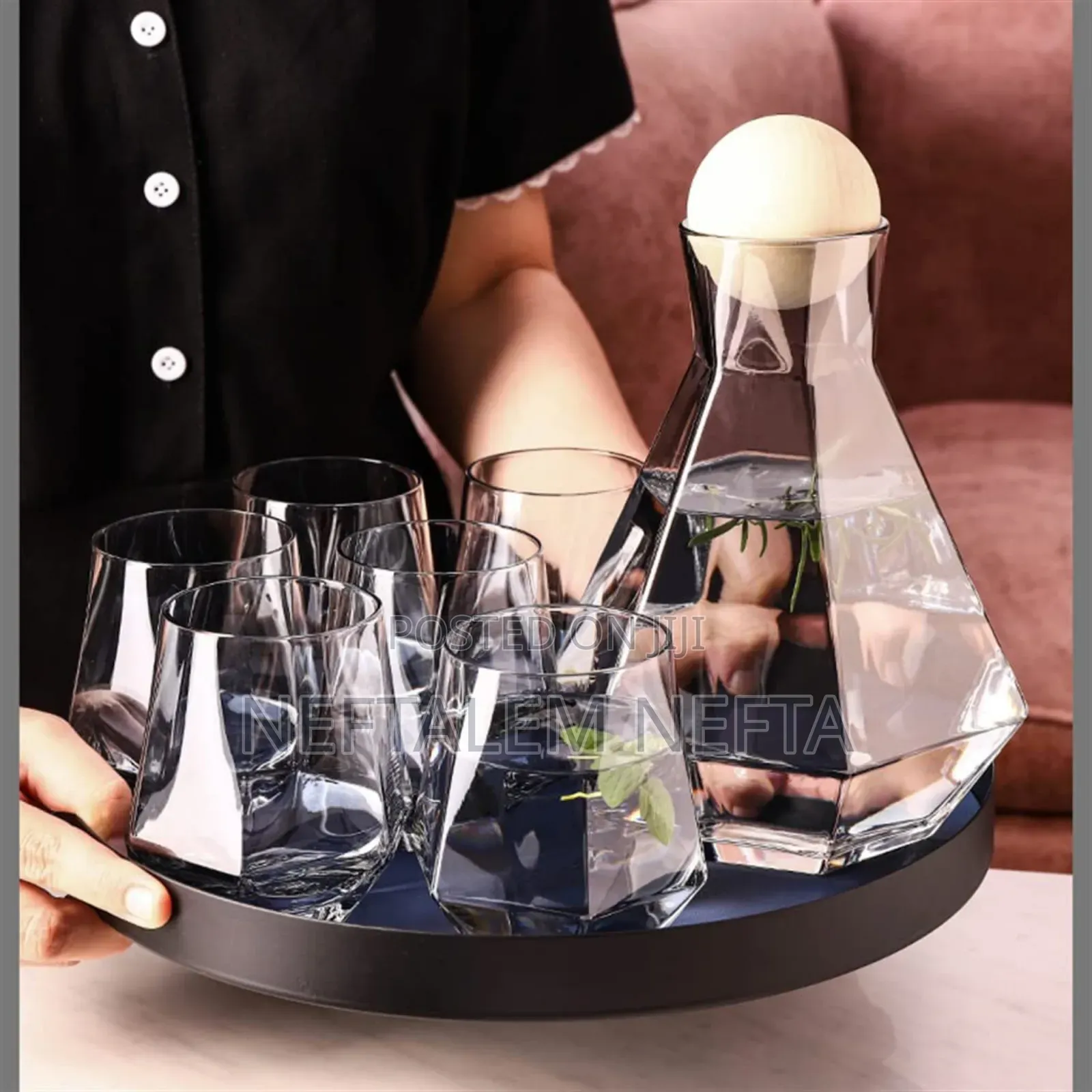 7 Pcs Glass Water Set