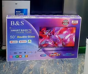 “B S 50'' Double Glass Smart Tv – High Quality Modern Design!”