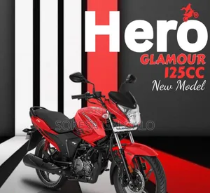 New Hero Glamour 2025 Red