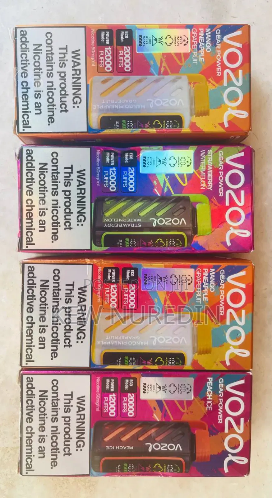 Vozol 20000 Puff Mango,Peach and Mango Pineapple Fruit Flavor