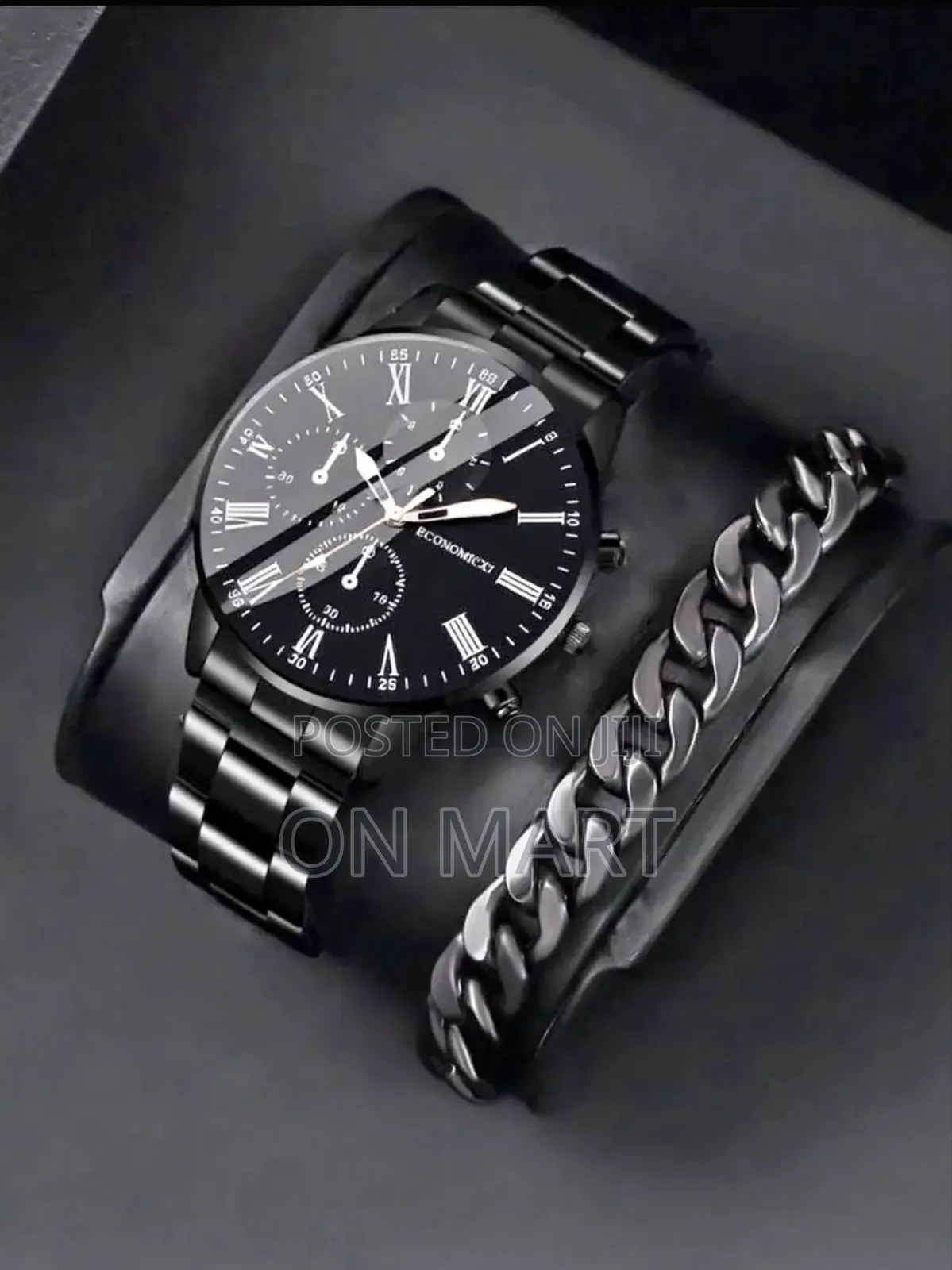 2pcs Watch and Bracelet for Men