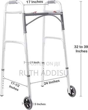Photo - Almunium Standard Walker肺炎foldable Medical Walker腕骨walker Almunium