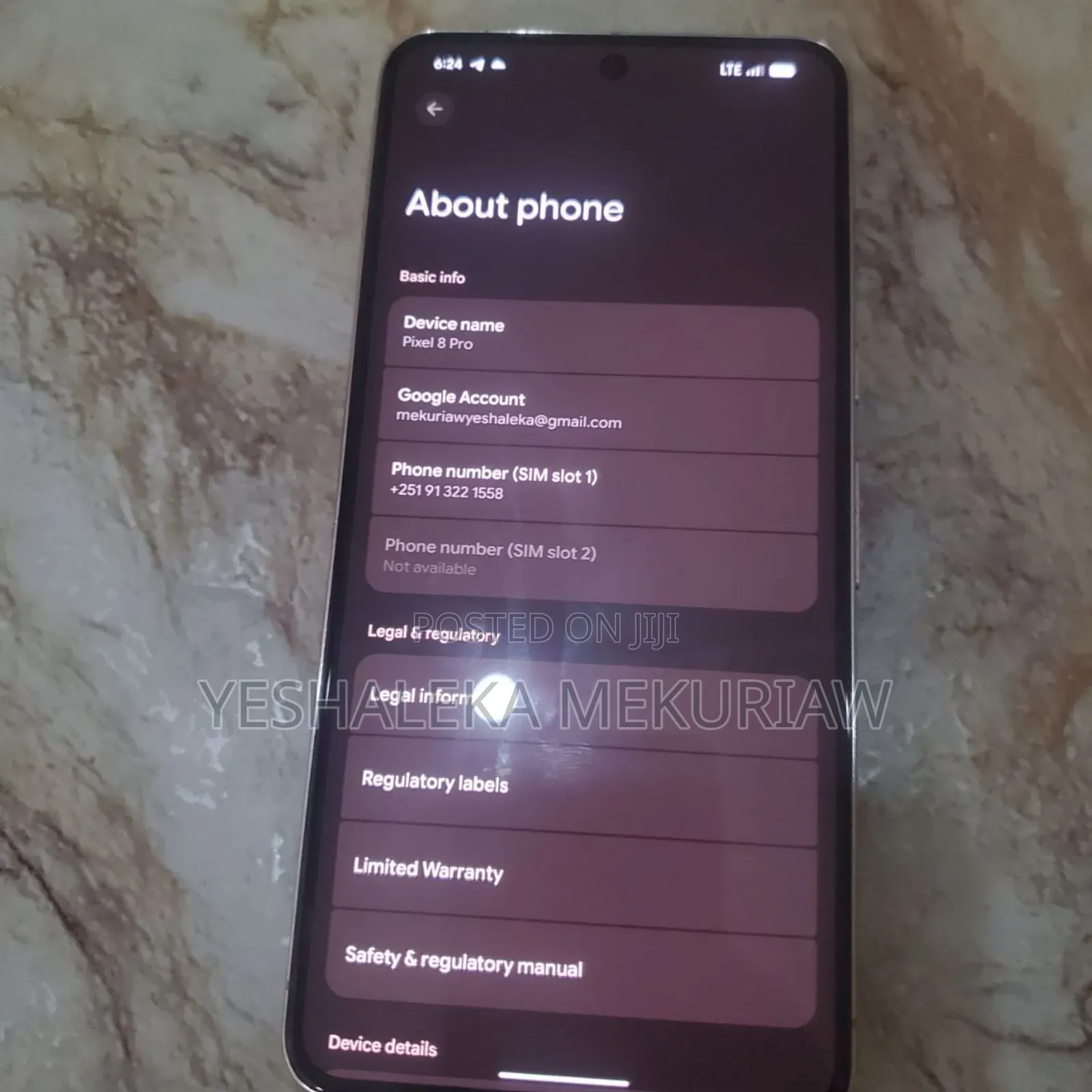 New Google Pixel 8 Pro 128 GB Rose Gold