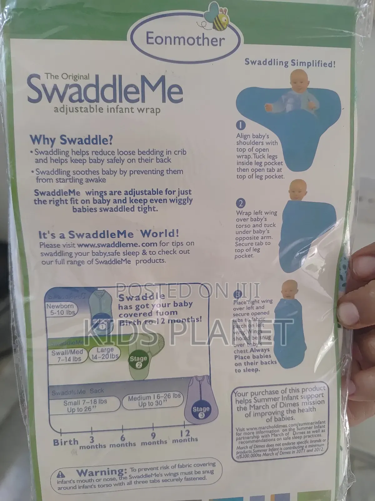 Swaddle for Babies Upto 6m