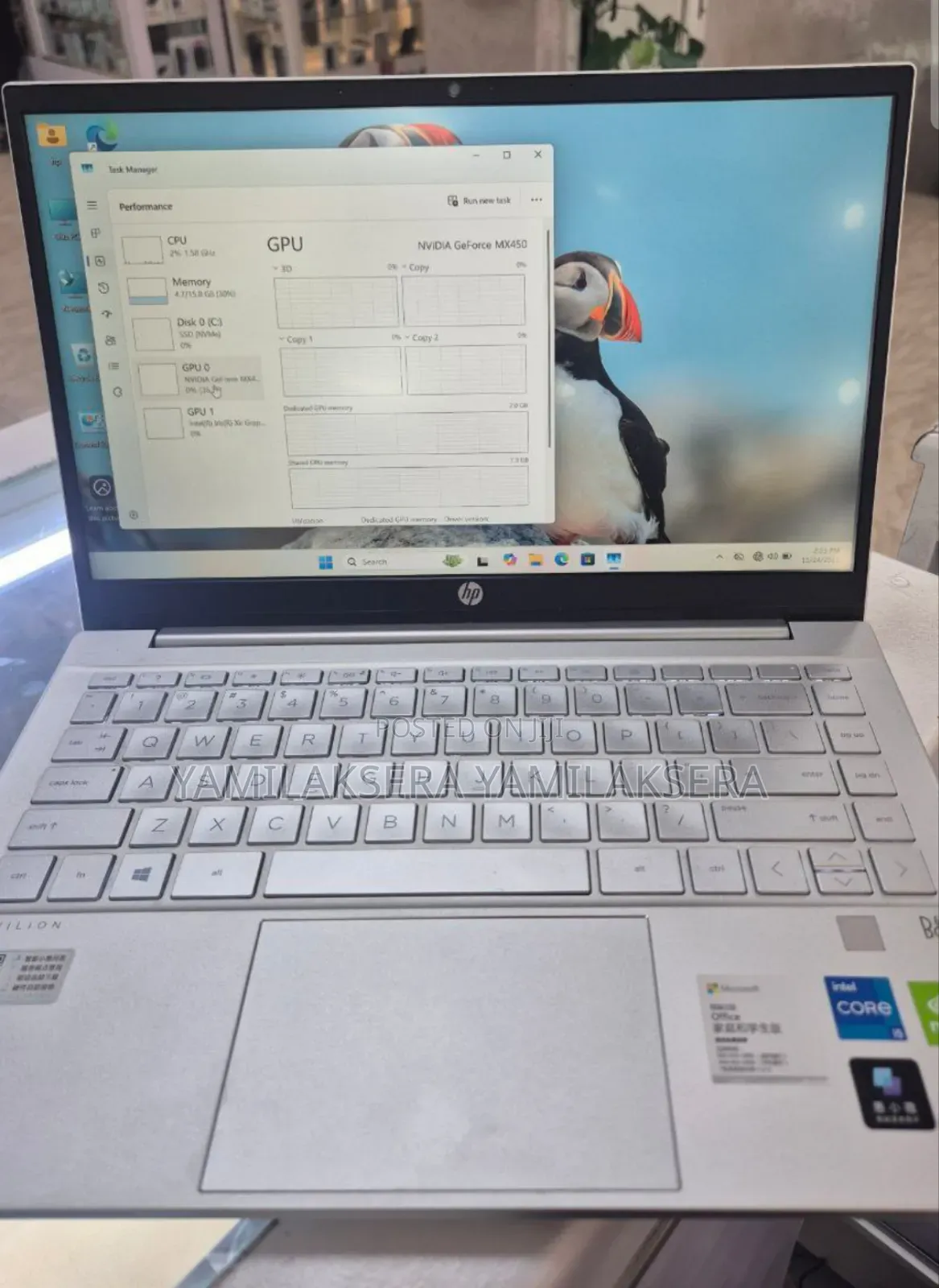 New Laptop HP Pavilion 15 16GB Intel Core I5 SSD 512GB