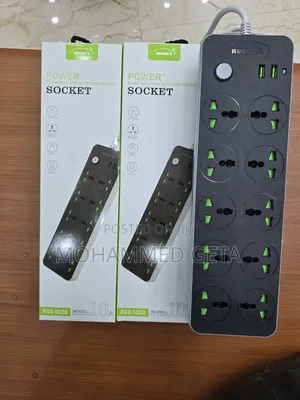 Ruggas 10 Port Universal Power Sockets and 2 Usb Ports