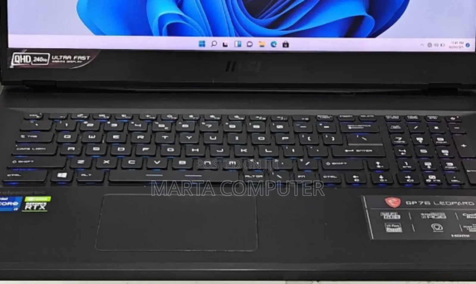 New Laptop MSI GP75 Leopard 16GB Intel Core I7 SSD 1T