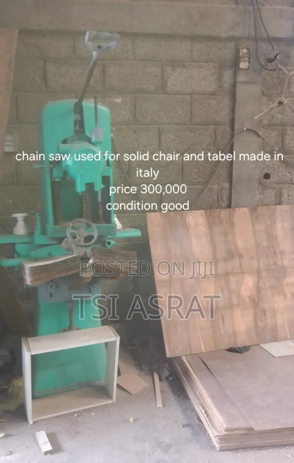 Chain Saw Used for Solid Chair and Table