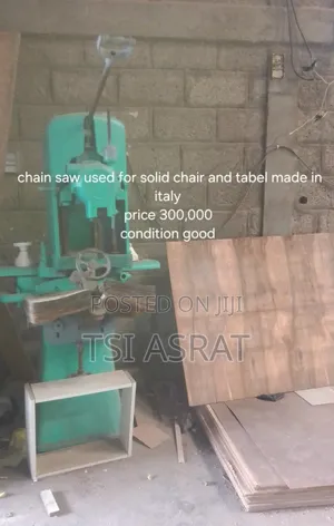 Chain Saw Used for Solid Chair and Table