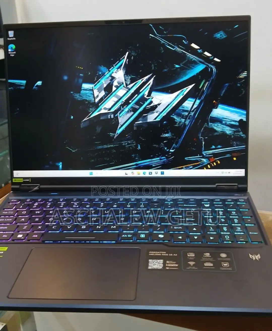 New Laptop Acer Predator Helios Neo 16 16GB Intel Core Ultra 9 SSD 1T