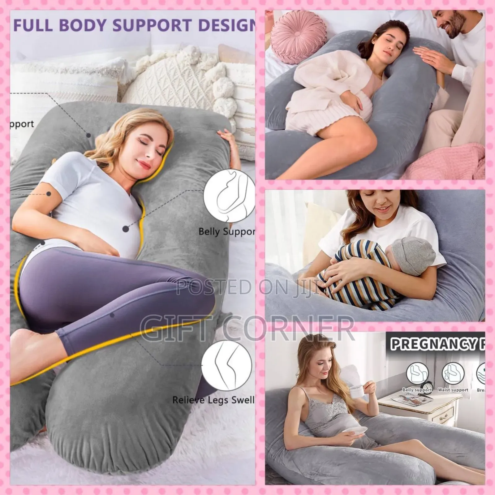 Pregnancy Pillow Full Body Suport in G and U Shape