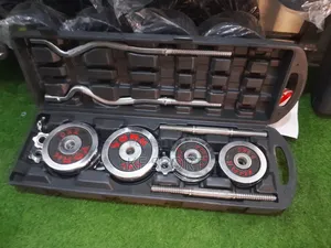 Photo - • Multi-Function Weightlifting Set With Plates Bars