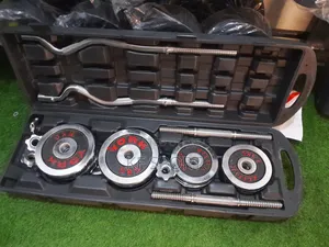 • Multi-Function Weightlifting Set With Plates Bars