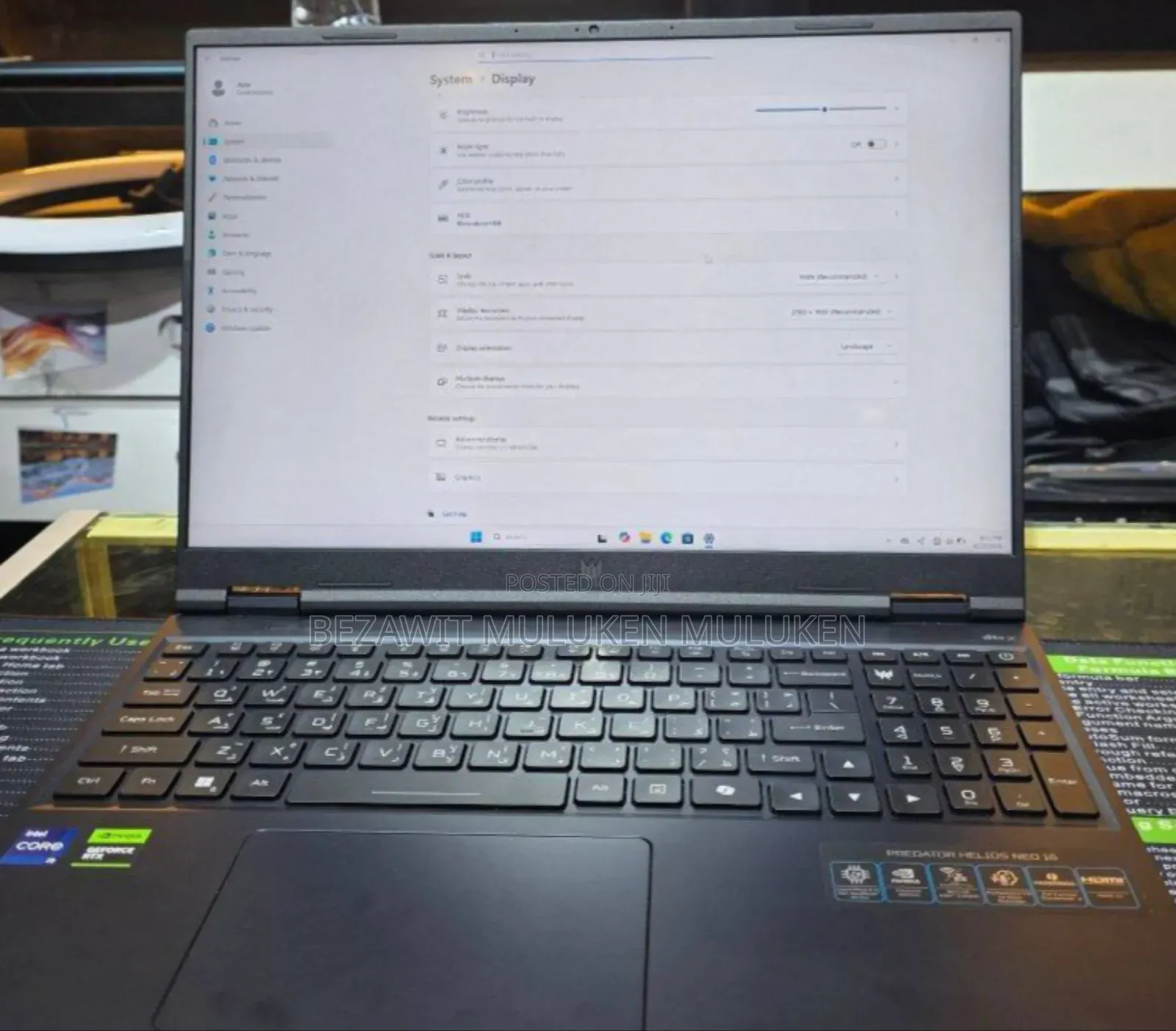 New Laptop Acer Predator Helios Neo 16 8GB Intel Core I9 SSD 512GB