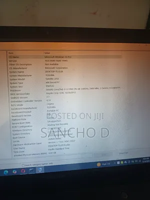 Laptop Toshiba Satellite C850 4GB Intel Core I3 SSD 256GB