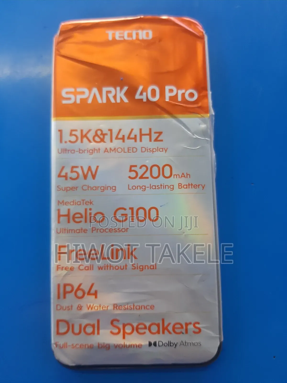 New Tecno Spark 40 Pro 256 GB Black