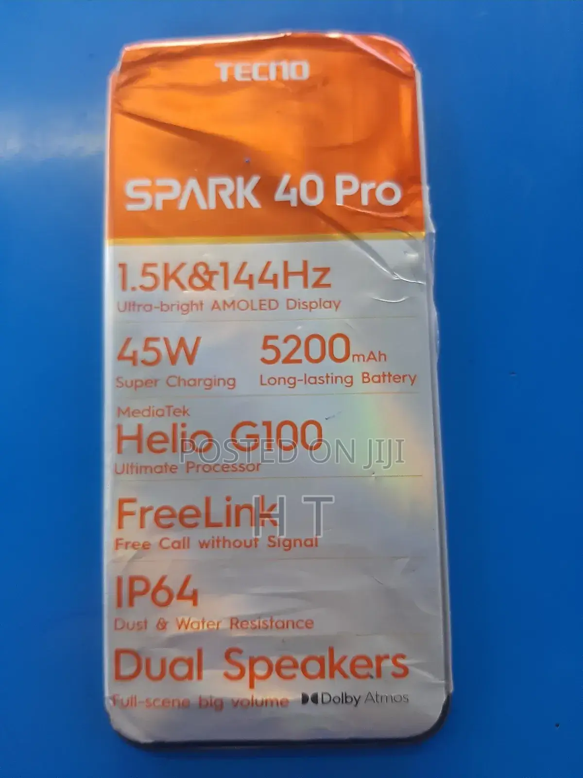 New Tecno Spark 40 Pro 256 GB Black