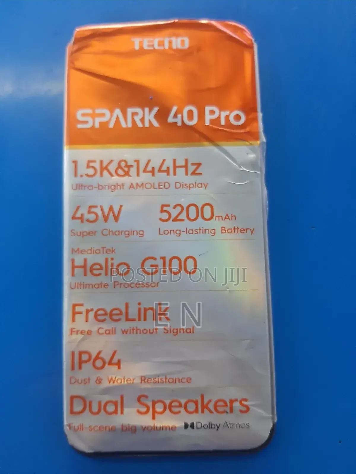 New Tecno Spark 40 Pro 256 GB Black