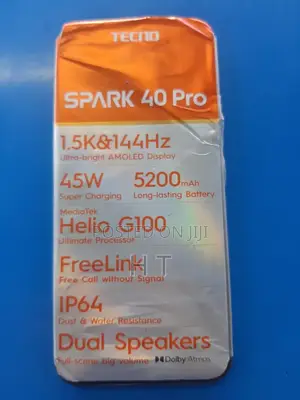 New Tecno Spark 40 Pro 256 GB Black