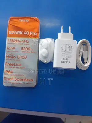 New Tecno Spark 40 Pro 256 GB Black