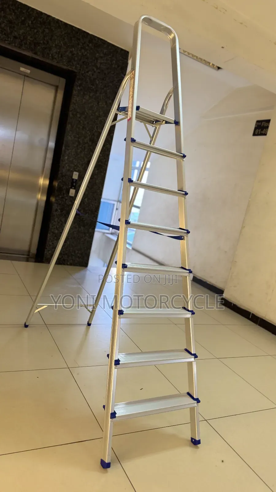 Aluminum Ladder 00ladder 8step.Ladser 01መሰላል8ደረጃ