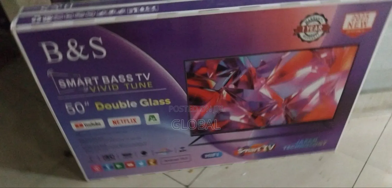 B S 50"Inch Smart Bass Tv