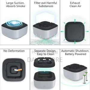 Smokeless Ashtray With Air Purifier