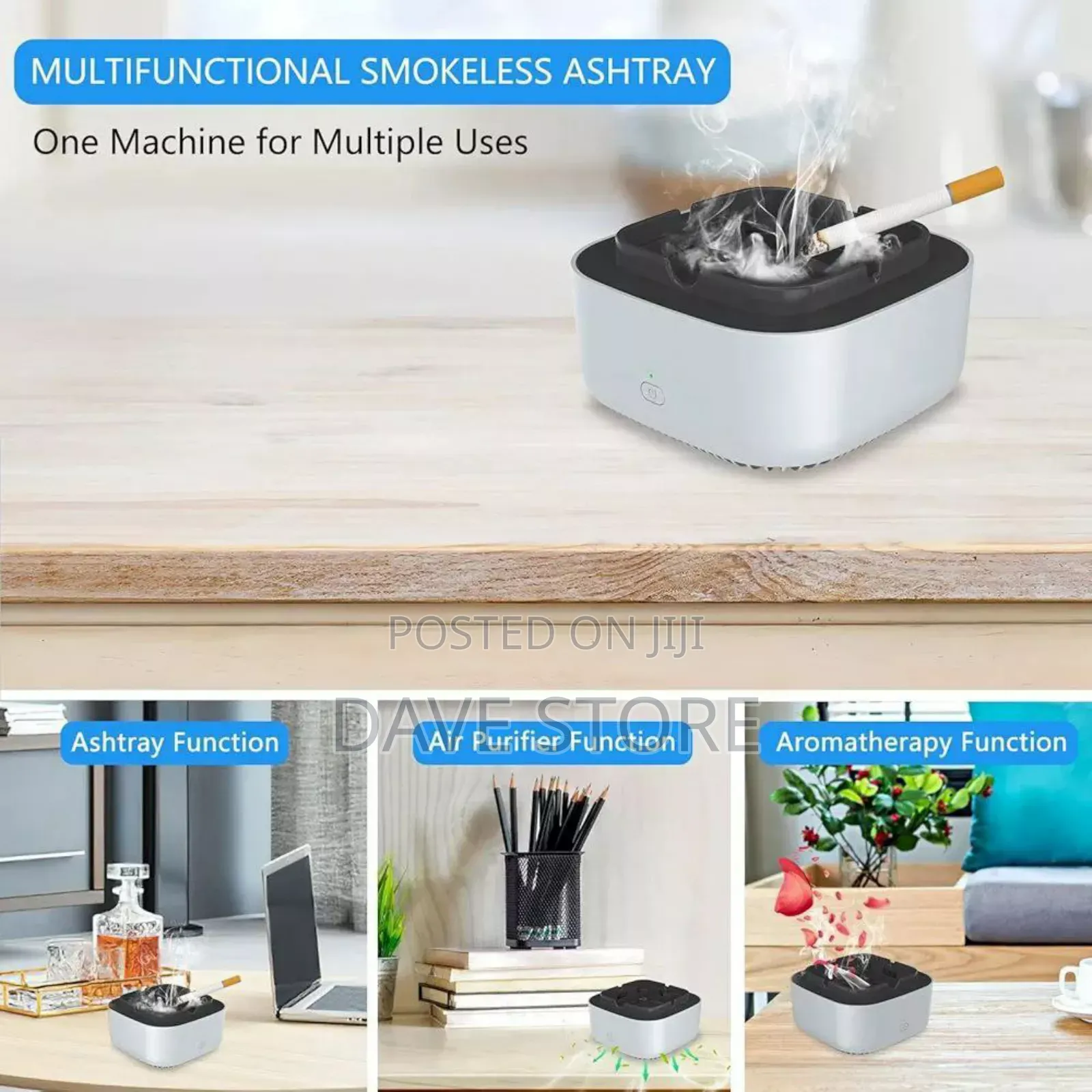 Smokeless Ashtray With Air Purifier