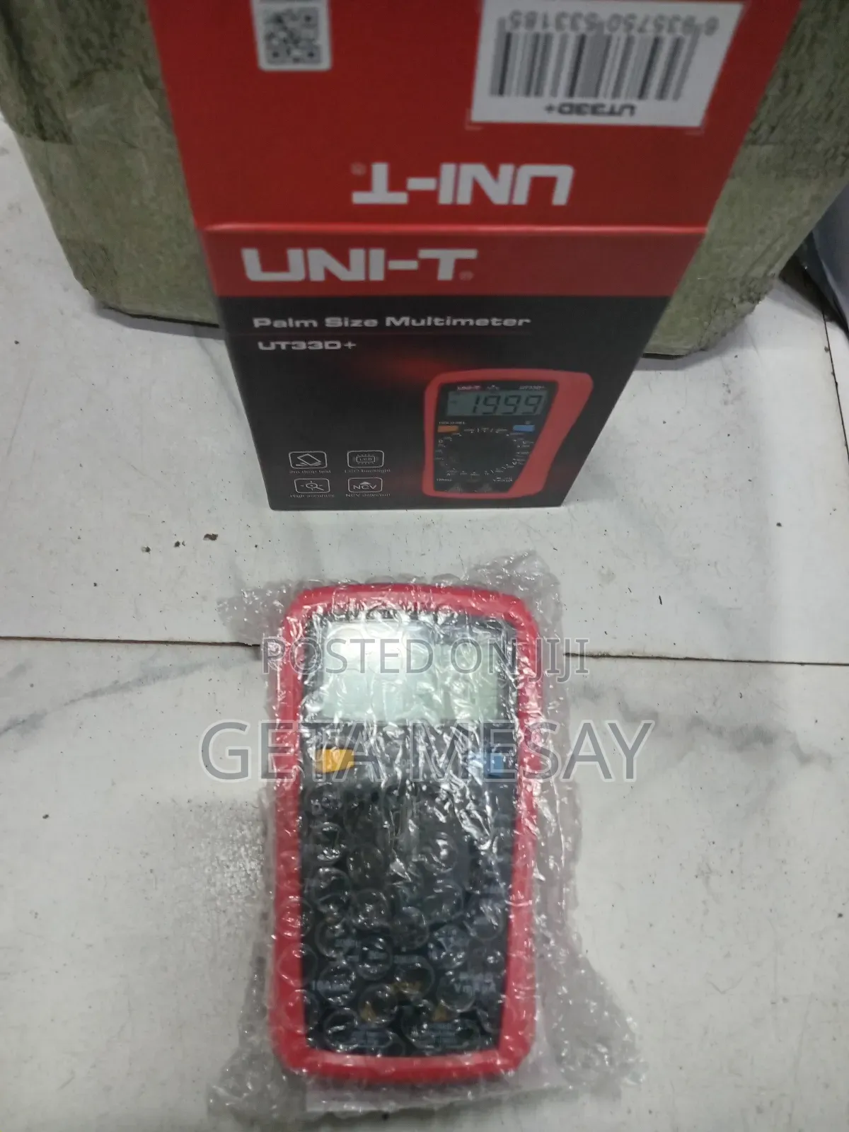 Digital Multimeter Uni-T Ut33d+ Palm Size, Ncv, Backlight, Ac/Dc, Dc