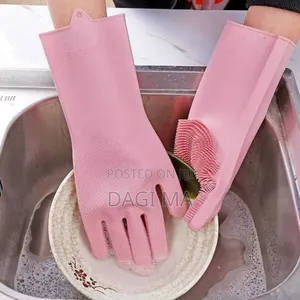 2pcs Silicone Dish Washing Glove