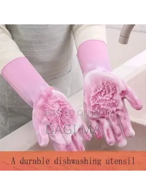 2pcs Silicone Dish Washing Glove