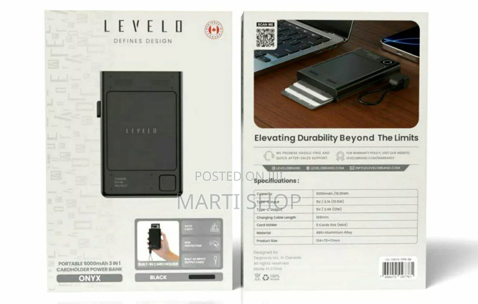 3-in-1 Smart Cardholder Power Bank