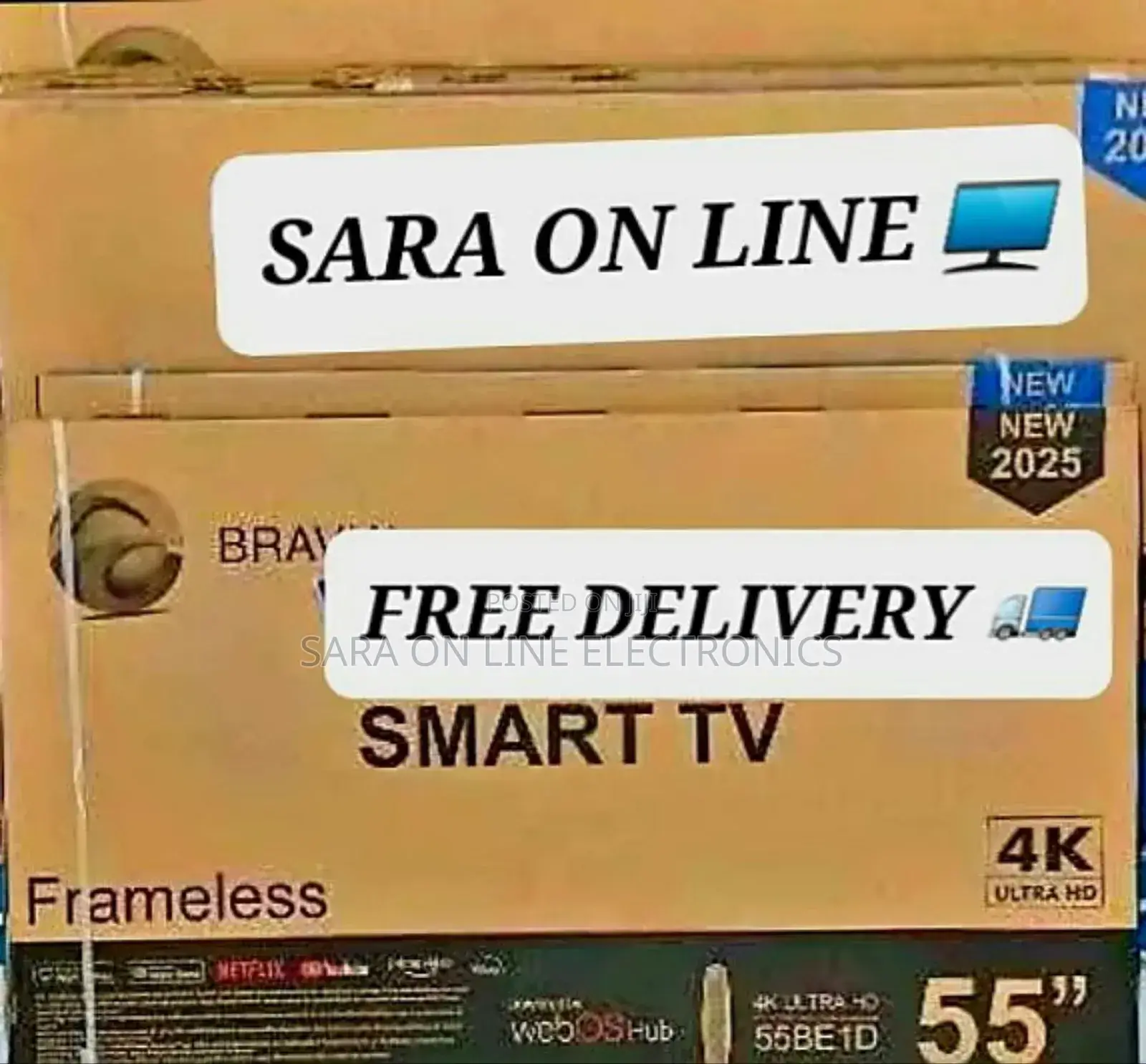 ^^Bravia 55" Uhd Smart Tv Single Screen
