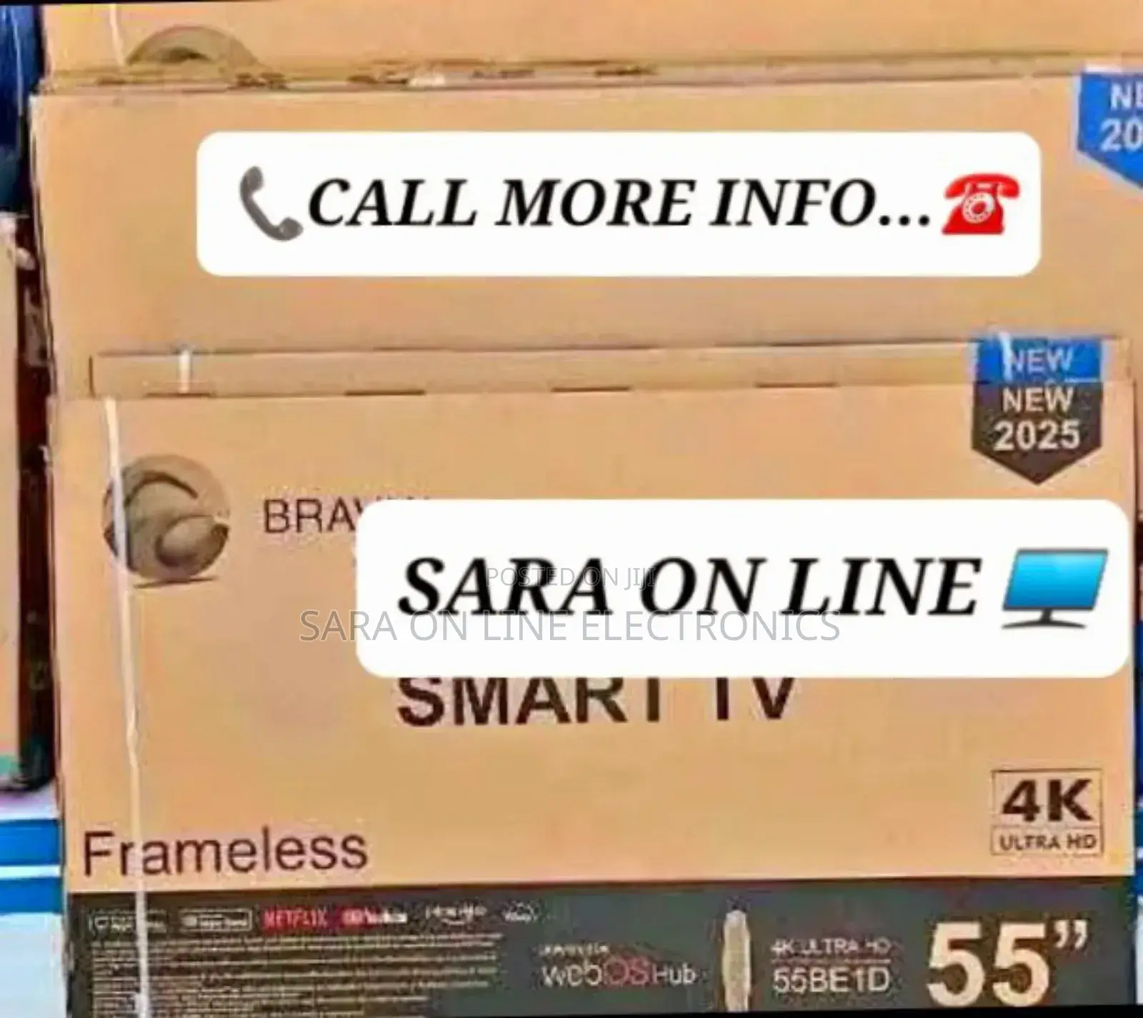 ^^Bravia 55" Uhd Smart Tv Single Screen