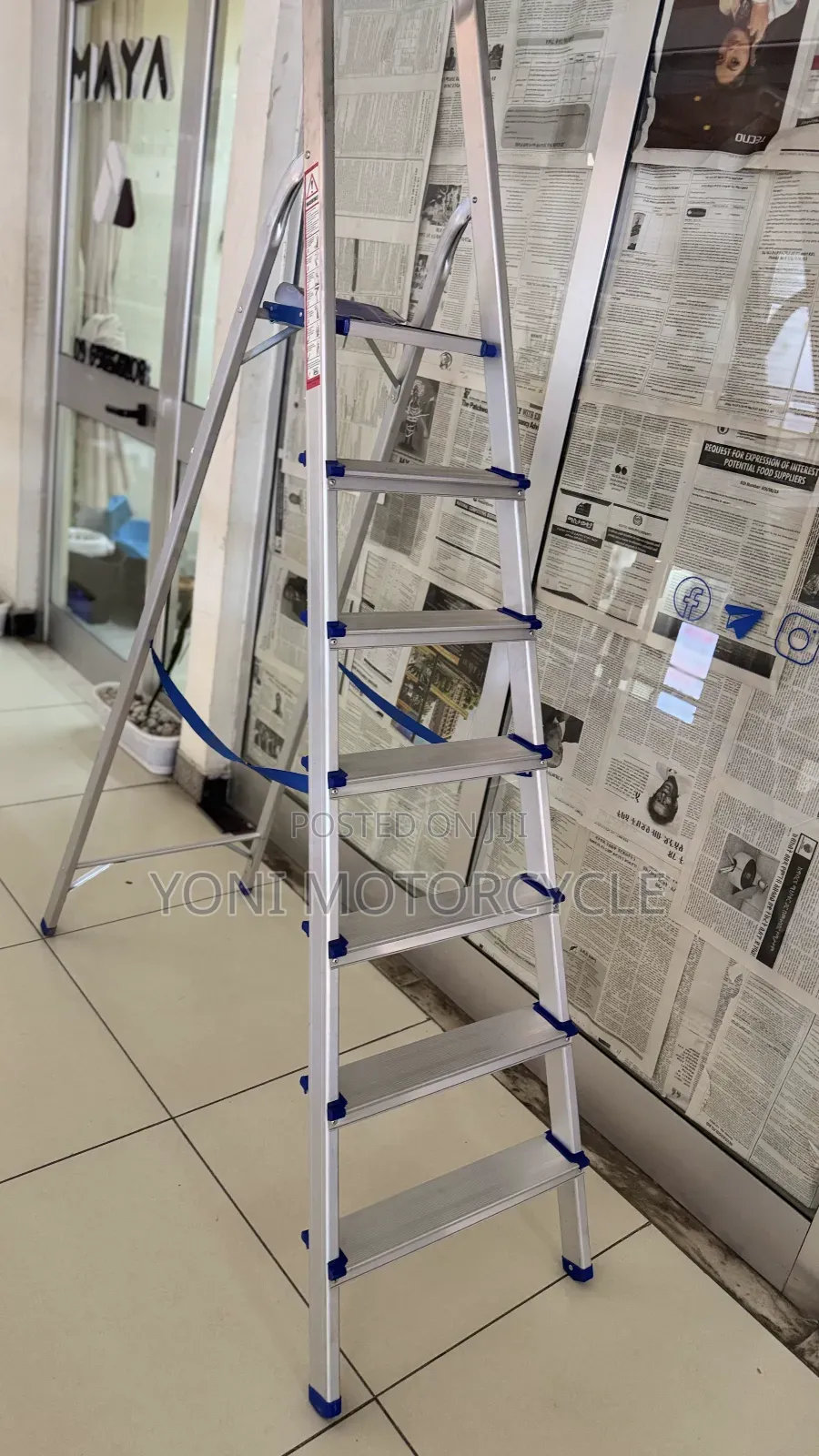 Ladder Aluminum 8stepladder0 Ladder6መሰላል ተጣጣፊ መሰላል