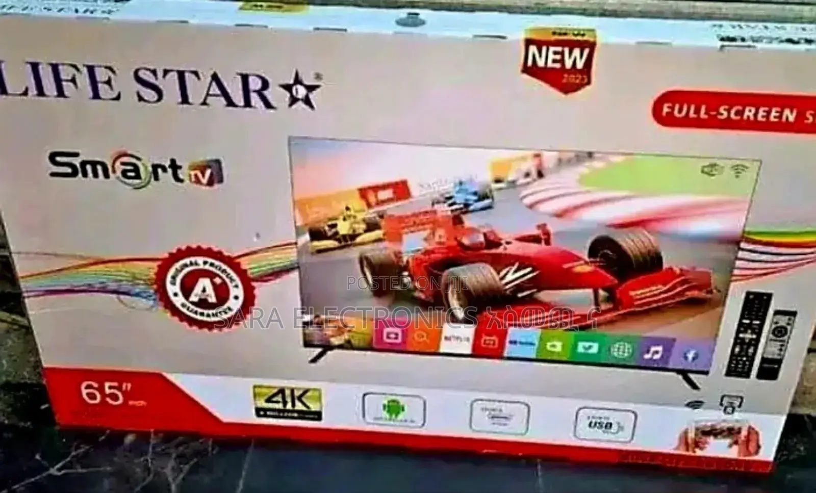 Life Star 65" Uhd Smart Android Tv New 2025 Free Delivery