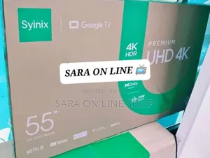 ■Syinix 55" Uhd Smart Google Tv New 2025