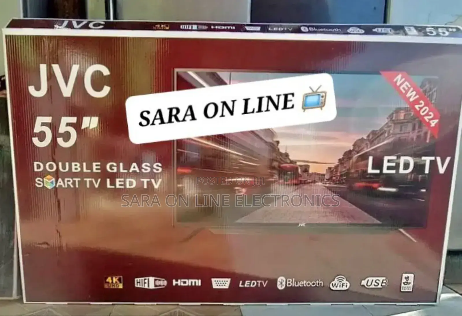 Jvc 55" Led Smart Tv Double Glass