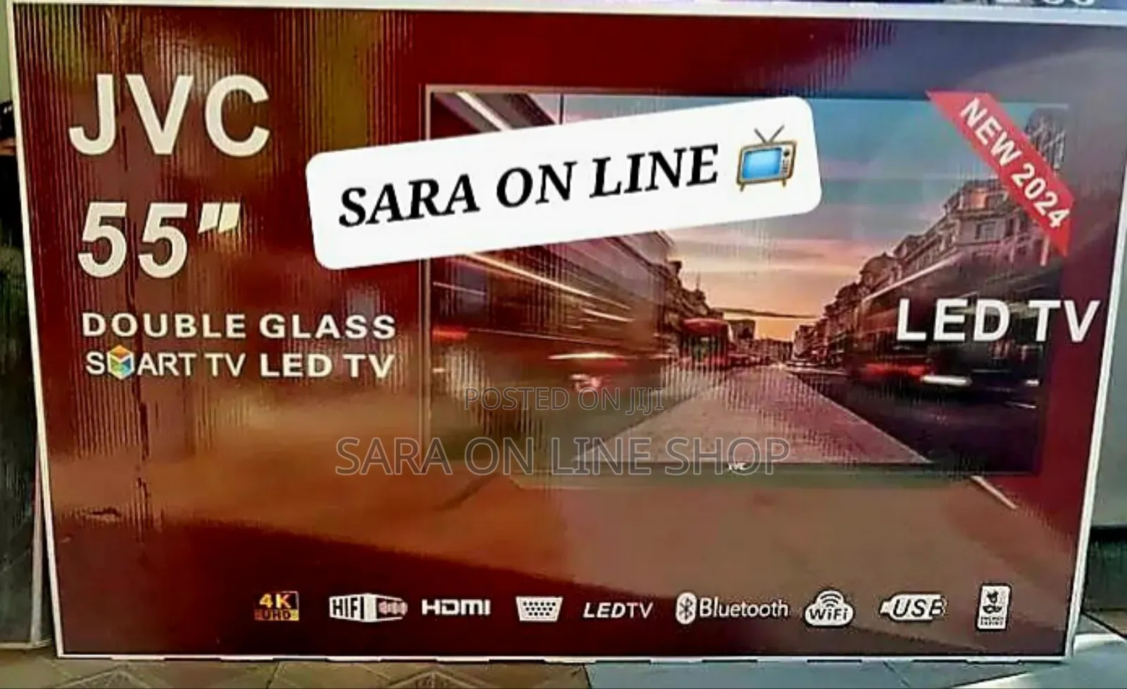 Jvc 55" Led Smart Tv Double Glass