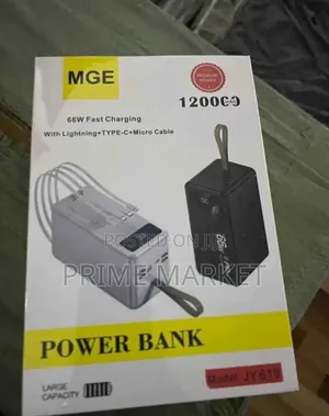 Photo - 120,000mah Ultra Power Bank–Display Screen66w Fast Charge + Port